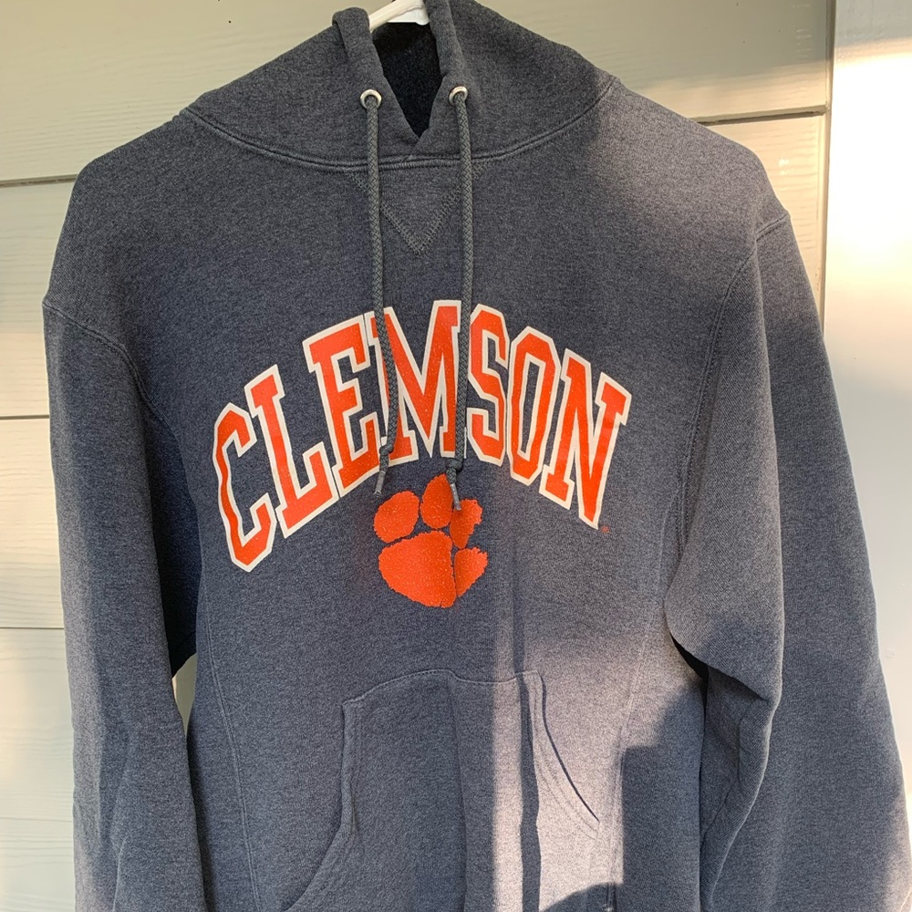 Russell Athletic Gray Clemson Hoodie